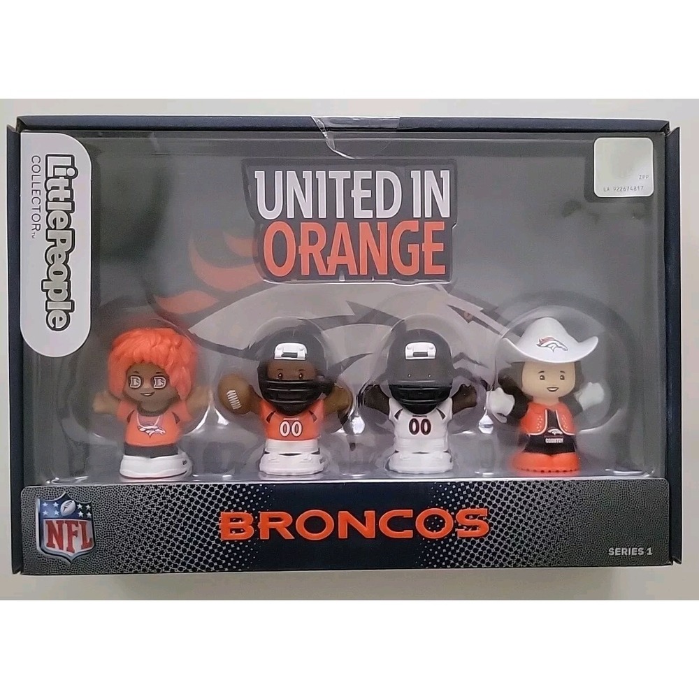 Fisher Price Little People NFL - Denver Broncos United In Orange Series 1 - NIB